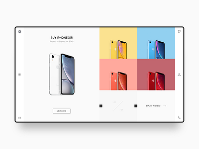 iPhone Web Design Concept