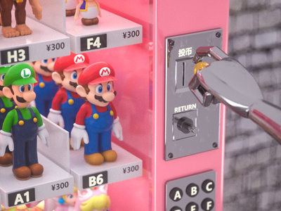 Mario coin machine