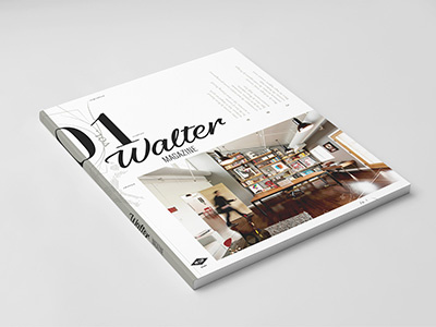 Exploration of the Walter magazine cover design magazine walter