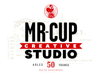 Mr Cup Creative Studio identity logo modern vintage