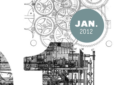 2012 letterpress calendar preview barral calendar fabien letterpress print