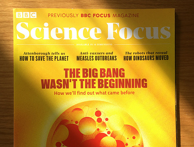 BBC Science Focus Cover bigbang cover cover art cover design editorial illustraion illustration other peter space
