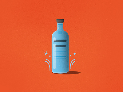 Magic bottle animation blue bottle colors frame grain graphics motion orange style