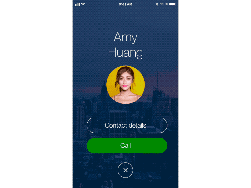 Calling Amy Huang (XD) adobe xd animation