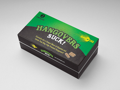 Packaging - Anti Hangover Pills branding design graphic packaging
