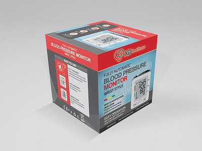 Blood Pressure Monitoring Device - Packaging branding design graphic packaging
