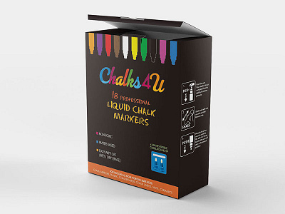 Liquid Chalk Marker - Packaging branding design graphic packaging