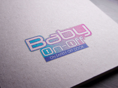 BABY ON_OFF Logo Design brand design graphic identity logo