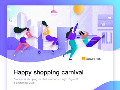 Happy shopping carnival