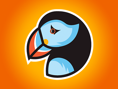 Puffin Mascot animation bird design icon illustration logo mascot puffin roentgen vector