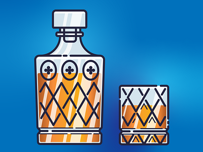 A wee dram alcohol dram drink geometric illustration scotch scotland whiskey whisky