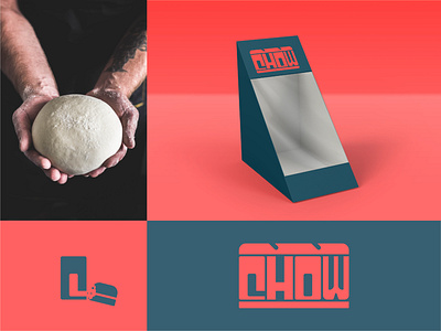 CHOW branding food packaging