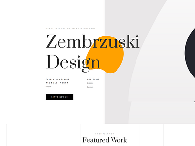 Personal website illustration typography ui webdesign