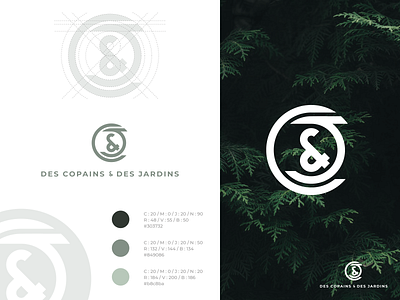 Des Copains & Des Jardins ⎜ Logo aurélien tardieu brand identity branding design icon illustration logo logodesign logotype typography vector visual identity