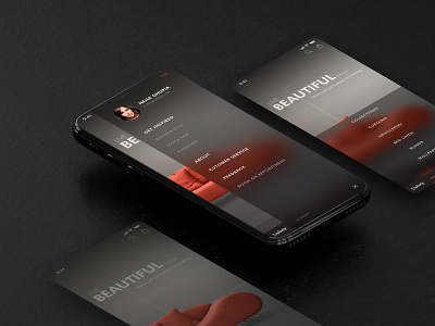 Home Decor iOS App [Concept] black decor ecommerce ios iphone luxury translucent transparent