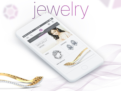 eCommerce App for a Luxury Jewelry Brand [Concept] clean contemporary ecommerce elegant jewelry modern ui design