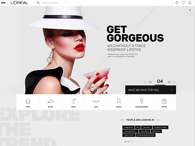 Cosmetics ecommerce [Concept] beauty classy clean contemporary cosmetics ecommerce fashio glamour makeup modern uidesign