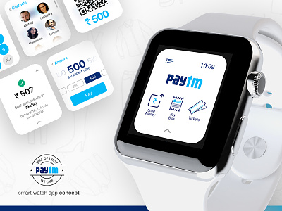 Paytm [Smart Watch App Concept] apple watch concept debut first shot paytm smartwatch