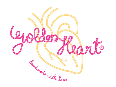 Golden Heart calligraphy design draw gold golden golden heart graphic heart logo love scienc science
