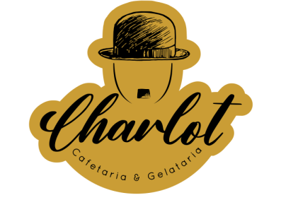 Charlot logo - Coffee and ice cream shop charlie chaplin charlot illustration logo vector