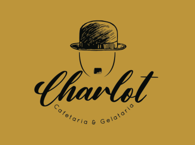 Charlot charlie chaplin charlot coffee shop logo logodesign logotype