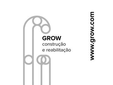 Grow - construction brand logo
