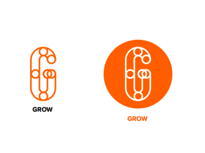 Grow - Constructions brand design logo vector