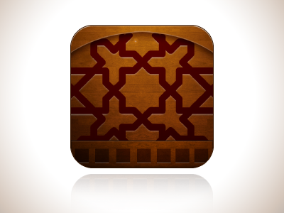 Mystery App Icon app arabic carving icon roshana texture wood