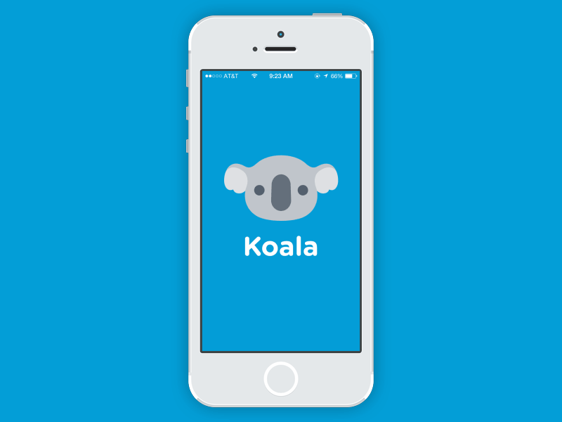 Koala App Splash Screen koala splash screen ui user interface