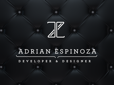 Adrian Espinoza Monogram branding monogram personal