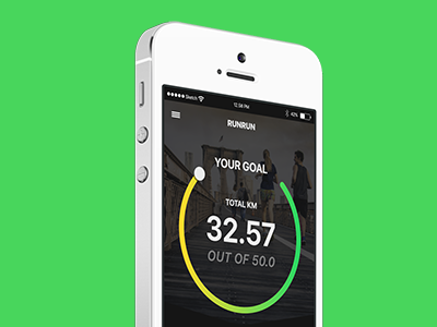 Mobile App design fitness iphone mobile app