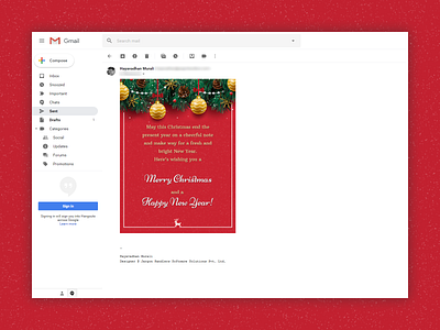 Christmas Greetings for customers christmas card email campaign