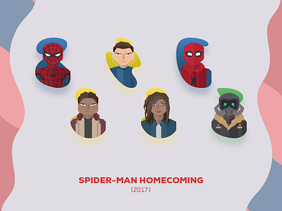 Spider-Man Homecoming far from home homecoming iron spider mary jane mj ned peter parker spider man spiderman sticker superhero vulture