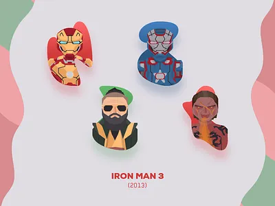 Iron Man 3 avengers extremis icon iron man iron patriot ironman marvel marvel cinematic universe sticker the mandarin war machine