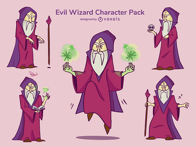 Evil Wizard for VEXELS.COM art design draw illustration