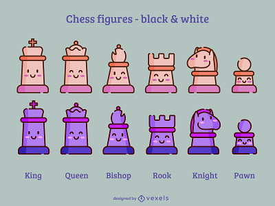 Chess Figures set for VEXELS.COM