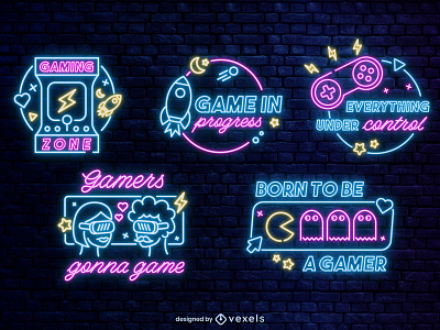 Neon Gaming for VEXELS.COM art design draw graphic design illustration