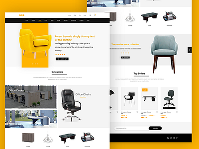 IKEA Landing page graphic design home page landing page ui ux web design website