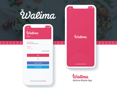 Walima Mobile App and Branding android branding design food food app graphic design ios ios app logo mobile app mobile design mobile ui ui user experience user interface user interface design userinterface ux vector web design