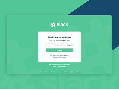 Slack Sign in Redesign android app design graphic design home page landing page login sign in sign up slack ui ux web design webdesign workspace