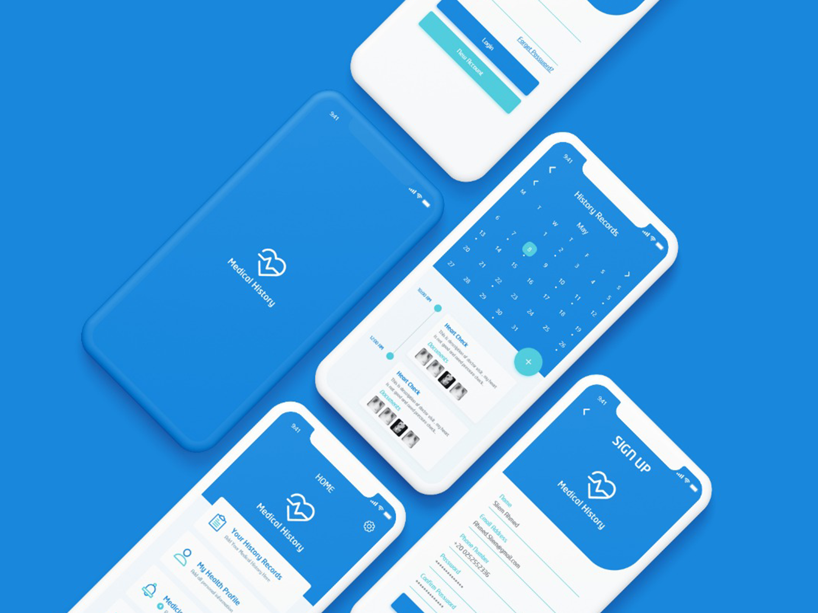 medical history App by Ahmed Mokhtar on Dribbble