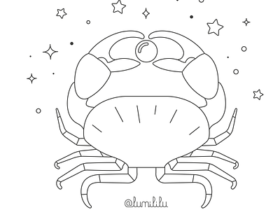 crab animal art black and white cancer crab design graphic design illustration minimalist nature pearl sea simple vector