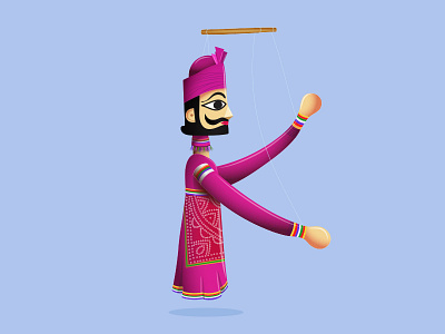 Kathputli illustration india kathputli puppet rajasthan
