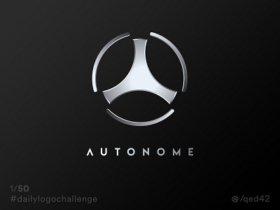 Daily logo challenge. 1/50 automatic car daily logo daily logo challenge driverless car logo