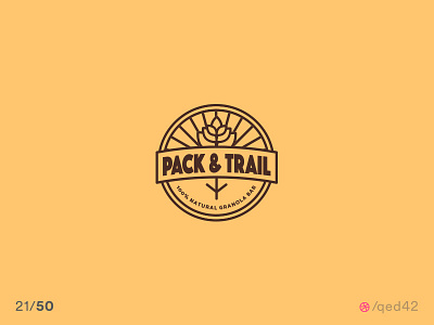 Daily logo challenge. 21/50 bar cereal daily logo daily logo challenge granola logo