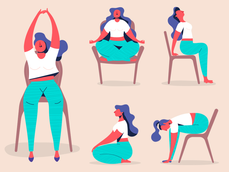7 Great Yoga Stretches You Can Do at Your Desk