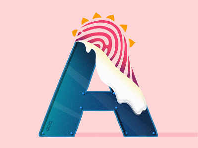 36days_A 36 days of type lettering 36daysoftype 36daysoftype a a aadhaar data leak democracy illustration indiaelections2019 indian politics let issues matter letter privacy