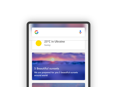 New Google Search Page app blur cards google material neon new page search simple weather