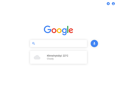 New Google Search Page