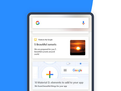 Google App Home Page Redesign Idea